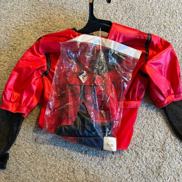 Disney Descendants Red Costume Disguise Small 4-6X NEW Halloween - Picture 4 of 6